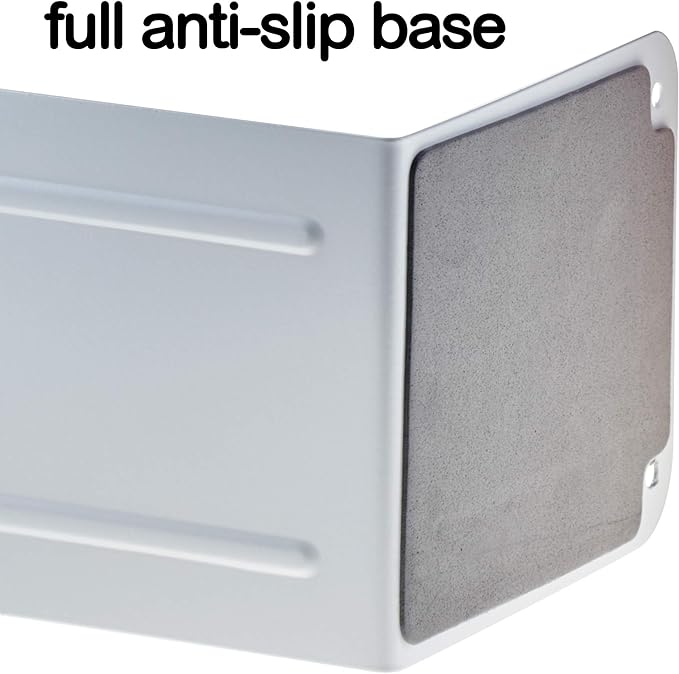 Acrimet Steel Metal Bookends for Shelves, Heavy Duty, for Large Books, 6 7/8" Tall X 4" Wide X 4 1/2" Deep, White Colored, 1 Pair