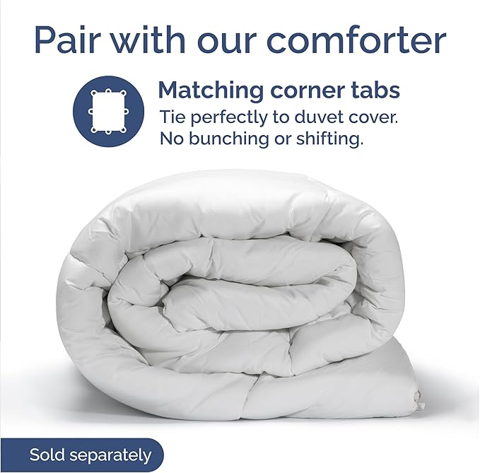 CGK Unlimited Duvet Cover Full Size Set - Extra Soft Full Size Duvet Cover 80 x 90 with 2 Pillow Shams - Hotel Quality w/Zipper Closures & Ties - Bedding and Bed Linens Set (Heathered Blue)