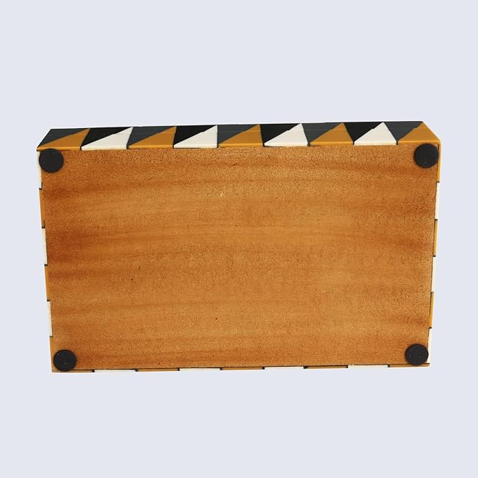 Handicrafts Home Decorative Keepsake Box 8x5 – Small Organizer Box with Lid, Boho Decorative Storage, Retro Memory Box, Unique Coffee Table Décor, Jewelry or Trinket Box, Modern Shelf Decorative Box