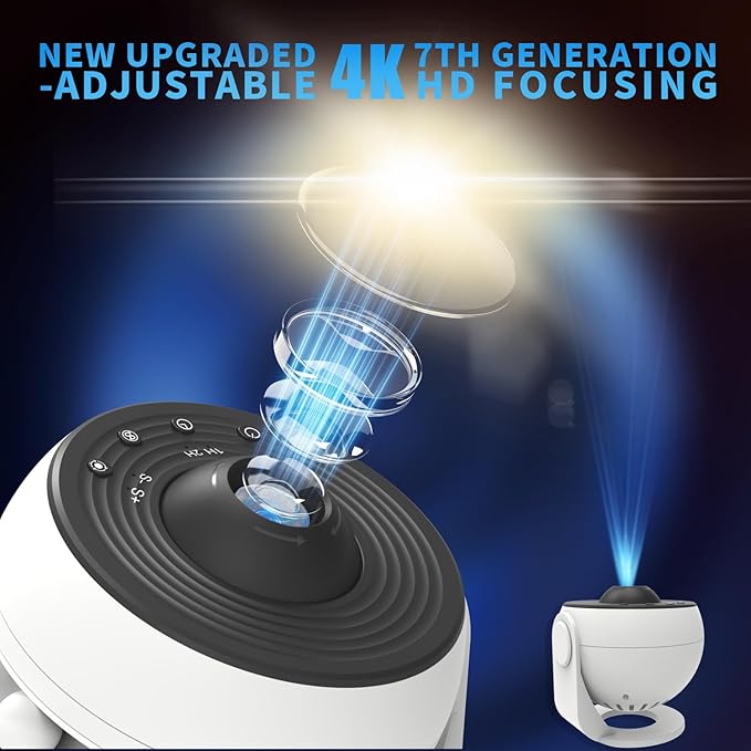 Galaxy Projector Pro, 13 in 1 HD Planetarium Projector Pro for Bedroom, Star Night Light Projector for Kids Adults Room/Party/Home Décor