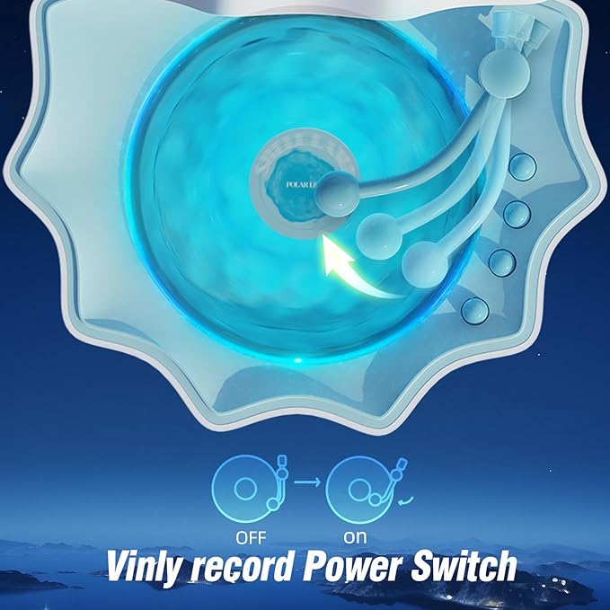 Northern Lights Projector, Night Light Projector for Bedroom Built-in Bluetooth Speaker, White Noise, Shell Night Light for Room Decor/Gift for Kids/Party/Music/Relaxation/Valentines Day Gifts