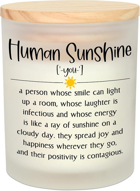 OASSIE Thank You Gifts for Women - Long Lasting Vanilla Lavender Candle 10 oz - Inspirational Appreciation Birthday Gifts for Women Friends Coworkers Boss Teachers Nurses, Retirement Gift for Woman