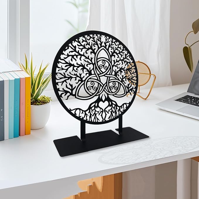Metal Tree of Life Tabletop Decor, Celtic Knot Tree of Life Decor, Table Top Ornaments, Shelf Console Decoration, Tabletop Decorative Accents, Living Room Table Decoration