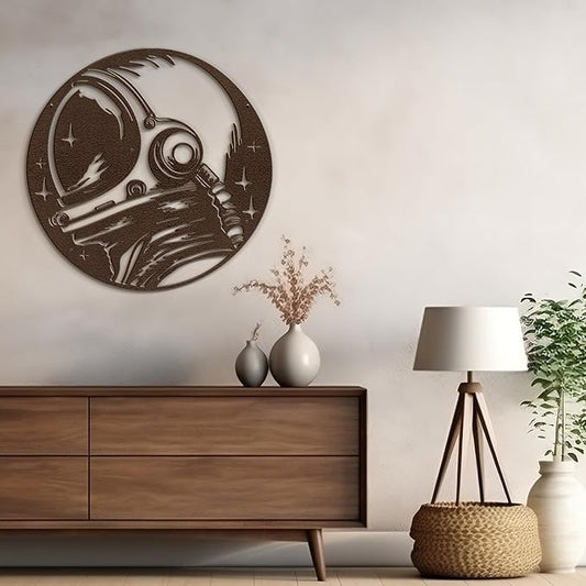 SIGNLEADER Metal Wall Art Decor Touch of Class Vortex Modern Abstract Wall Sculpture Hangings Home Decoration for Living Room, Bedroom, Bathroom, Kitchen, Outdoor - 18" Bronze