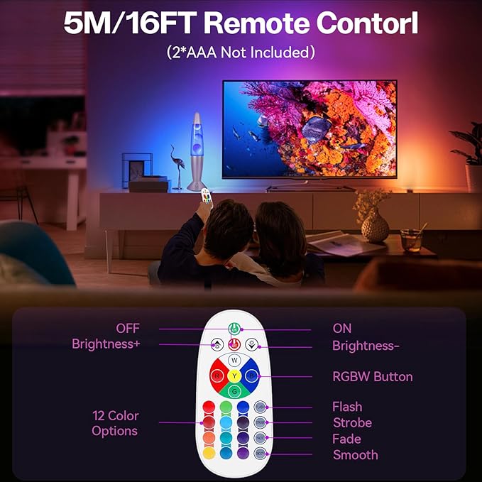 17 Color Changing LED Liquid Motion Lamp: 16 inches Night Lights with Remote Control, Home Decoration Mood Lighting, Christmas Gifts Table Lamp for Adults and Kids Bedroom,White Wax