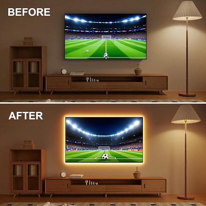 9.84 ft COB LED Strip Lights,Warm White LED Lights for Bedroom with RF Remote,Ultra Bright 24V Cabinet Strip Lighting with Remote Control, Ambient Mood Lighting for DIY Mirror, Nightstand, Kitchen