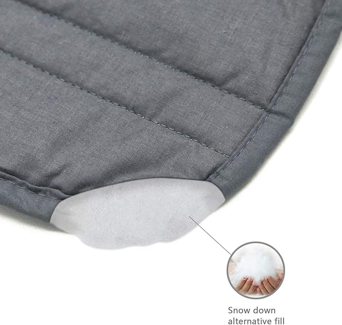 Marquess Tailored Bed Skirt Blended Quilted-Hang Down Feeling Enhancement Wrap Around Thick Bed Skirt,Dust-Proof, Wrinkle Fade Resistant Dust Ruffle with Classic 14’’Drop for Bedroom(Charcoal, Queen)