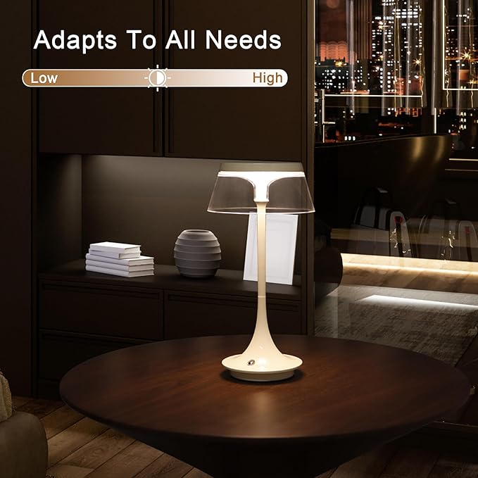 JHY DESIGN 3-Color Light Dimmable Bedside Table Lamp 10.5" H Set of 2 Nightstand Lamp Touch Control Lamp for Bedroom Living Room Indoors Outdoors(Type-C Charging)