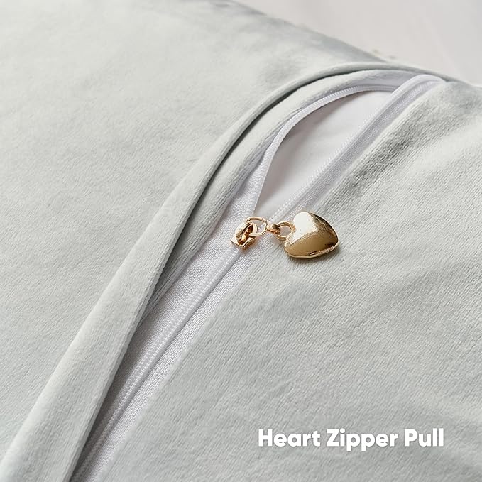 FUTEI Grey Decorative Throw Pillow Covers 22x22 Inch Set of 2,Soft Chenille Tweed Textured Cushion Case,Modern Home Decor for Couch Bed Living Room