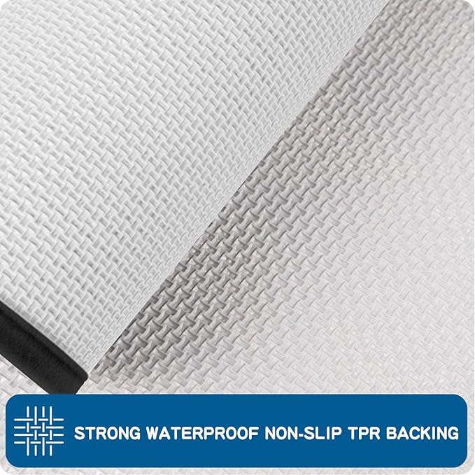 PURRUGS Machine Washable Kitchen Runner Rug 2ft x 7ft, Non-Slip/Skid Hallway Runner Rug, Super Absorbent Soft Area Rug for Hallway, Kitchen & Laundry, Rolled Packaging, Charcoal
