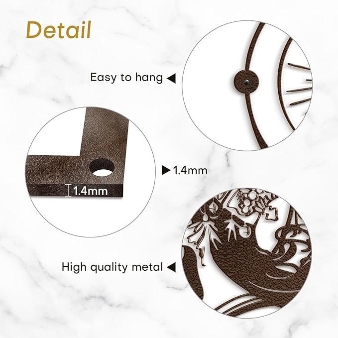 SIGNLEADER Metal Wall Art Decor Woman Wearing Crown Modern Abstract Wall Sculpture Hangings Home Decoration for Living Room, Bedroom, Bathroom, Kitchen, Outdoor - 18" Bronze