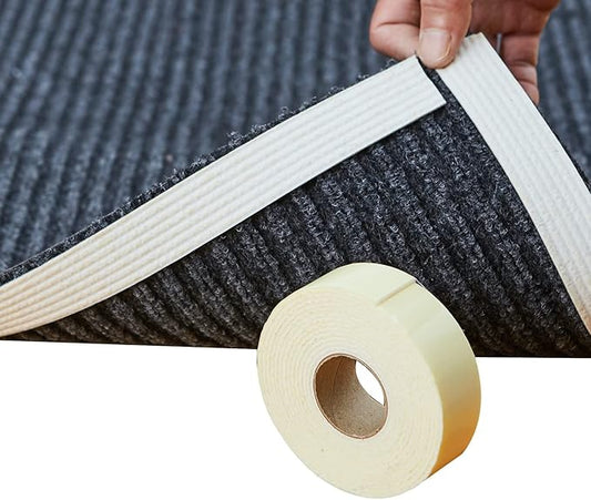 Home Techpro Rug Pads Grippers, 9.8 Ft Non Slip Washable Grippers for Rug, “Vacuum TECH” - New Materials to Anti Curling Rug Pad : Keep Your Rug in Place & Make Corner Flat and Easily Peel Off
