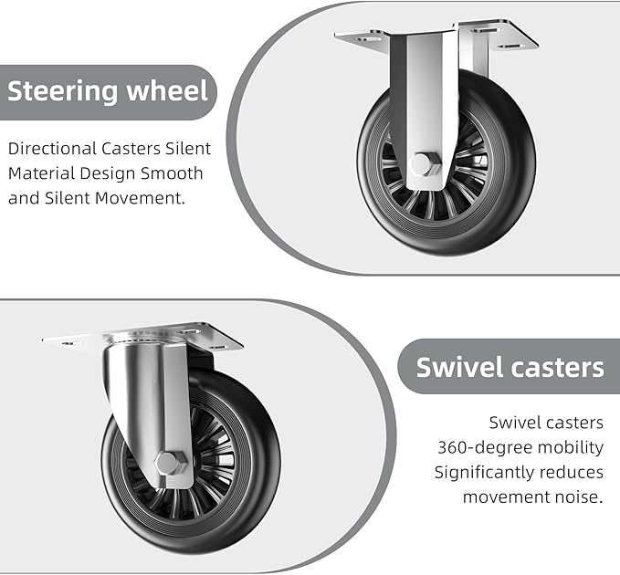 Foldable Push Cart Platform Cart,Moving Platform Hand Truck,Foldable for Easy Storage and 360 Degree Swivel Silent Wheel(880LBS).