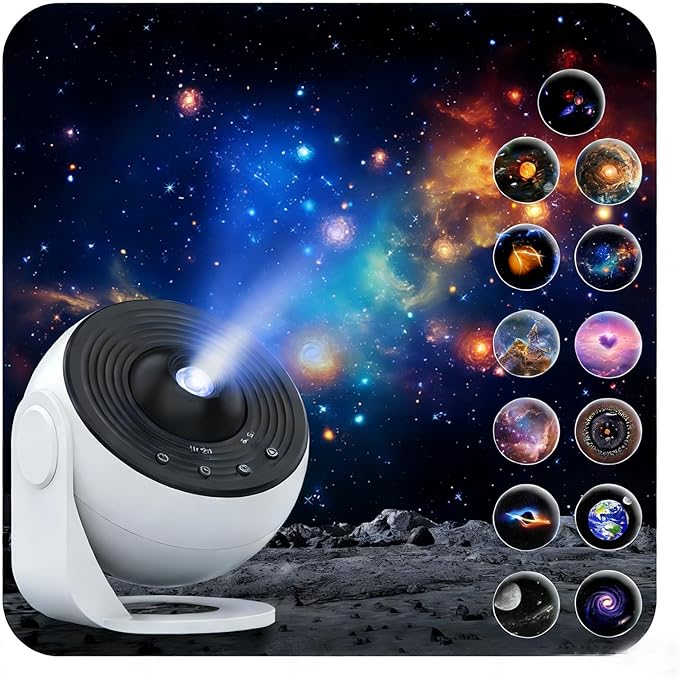 Galaxy Projector Pro, 13 in 1 HD Planetarium Projector Pro for Bedroom, Star Night Light Projector for Kids Adults Room/Party/Home Décor