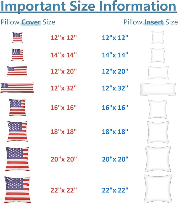 AM AEROMAX 16x16 Throw Pillow Memory Foam Pillow Insert Sham Square for Decorative Cushion Bed Couch Sofa Without Deform After Longtime Use