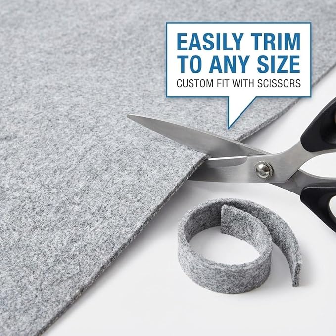 Rugs.com - 3' x 5' Everyday Performance Rug Pad 1/4" Thick Felt & Non-Slip Backing Perfect for Any Flooring Surface