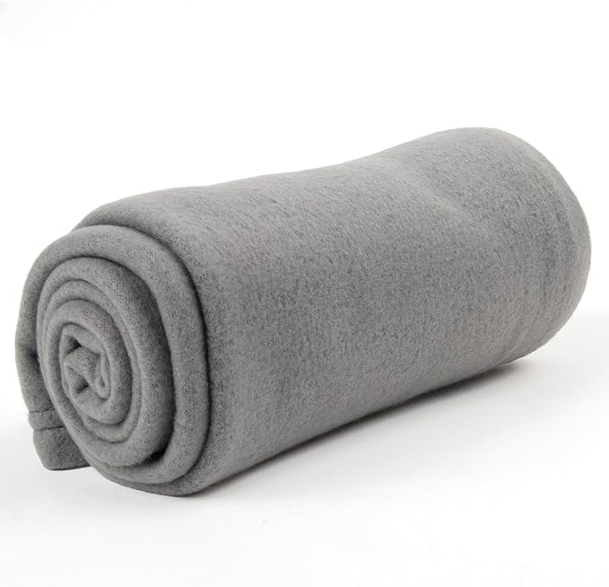 Trail maker (24 Pack) Wholesale Bulk Fleece 50x60 Throw Blankets for Wedding Favors, Homeless Women, Men in Assorted Colors, 160 GSM