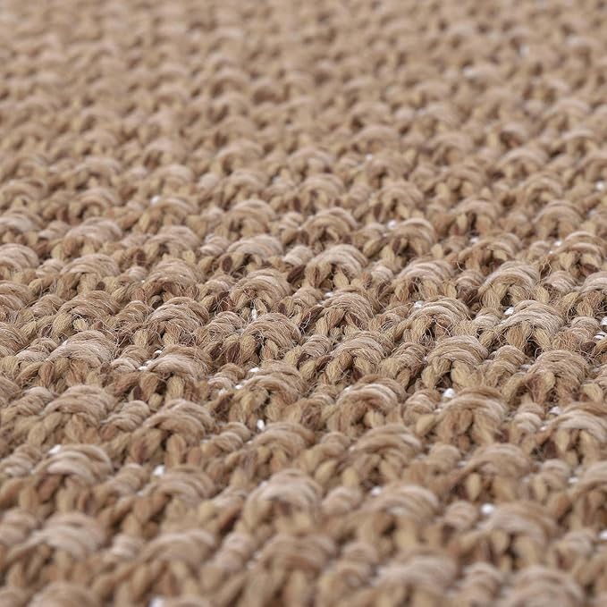 Easy Jute Door Mat 2x3 Indoor Outdoor Natural Rugs Solid Fiber Rug Woven Area Rug Boho Easy Clean Inside Carpet for Living Room Bedroom Dining Room Hallway or Outdoor Patio Porch (2 X 3 Natural)
