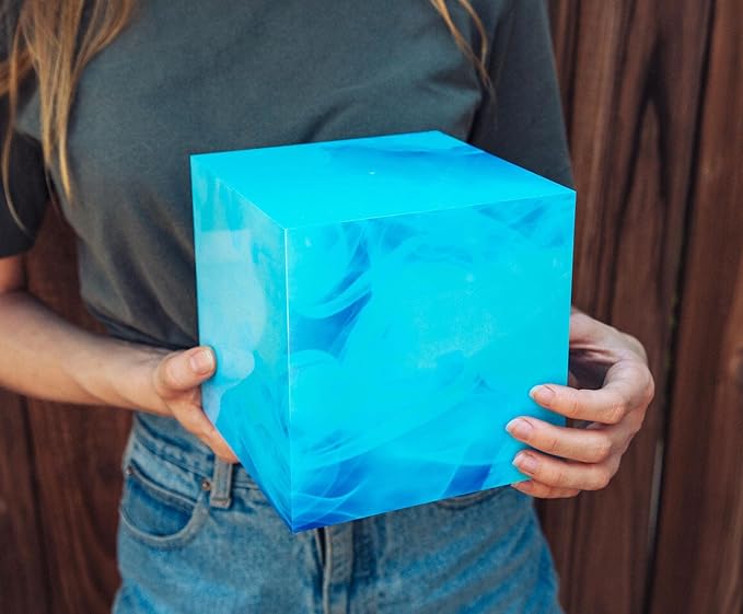 Ukonic Marvel Studios Tesseract Cube Infinity Stone 6-Inch Color-Changing LED Mood Light Replica for Nightstand Table