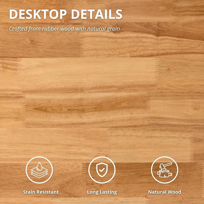 HEAH-YO Natural Wood End Table, 20" Farmhouse Side Coffee Table for Small Space, Space-Saving Nightstand for Living Room Bedroom Dorm, 20" W x 20" D x 18" H