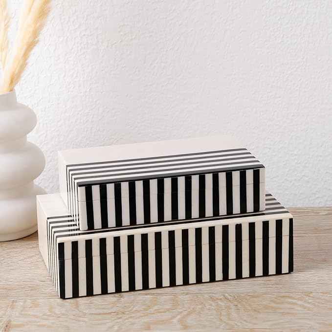 Handicrafts Home Decorative Keepsake Box 8x5 – Small Organizer Box with Lid, Boho Decorative Storage, Retro Memory Box, Unique Coffee Table Décor, Jewelry or Trinket Box, Modern Shelf Decorative Box