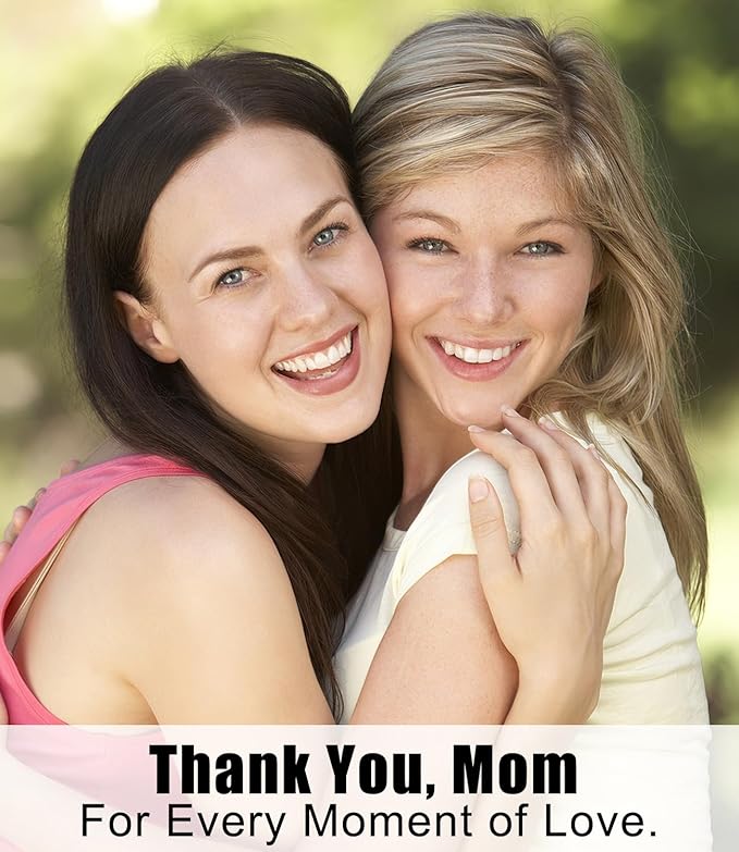 Mother Daughter Figurines,Gifts for Mom from Daughter,7.6" Mother and Daughter Hand Painted Figure