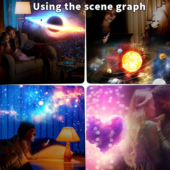 Galaxy Projector Pro, 13 in 1 HD Planetarium Projector Pro for Bedroom, Star Night Light Projector for Kids Adults Room/Party/Home Décor