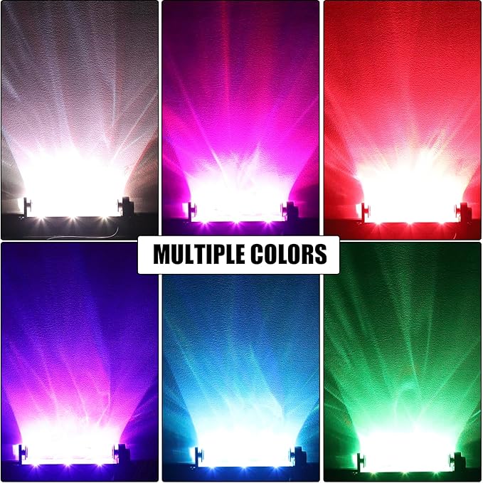 16.2inch Dynamic Wave Wall Light Bar, 30W LED Ocean Wave&Aurora Projector Light with Remote, RGBW Flowing Water Ripple Light for Bedroom, Gaming Room, Living Room, Home Decor, Ambient Mood Lighting