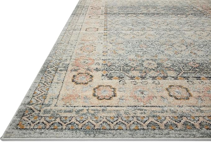 Loloi Jocelyn Collection JOC-04 Sky/Multi 4'-0" x 6'-0" .38" Thick Accent Rug