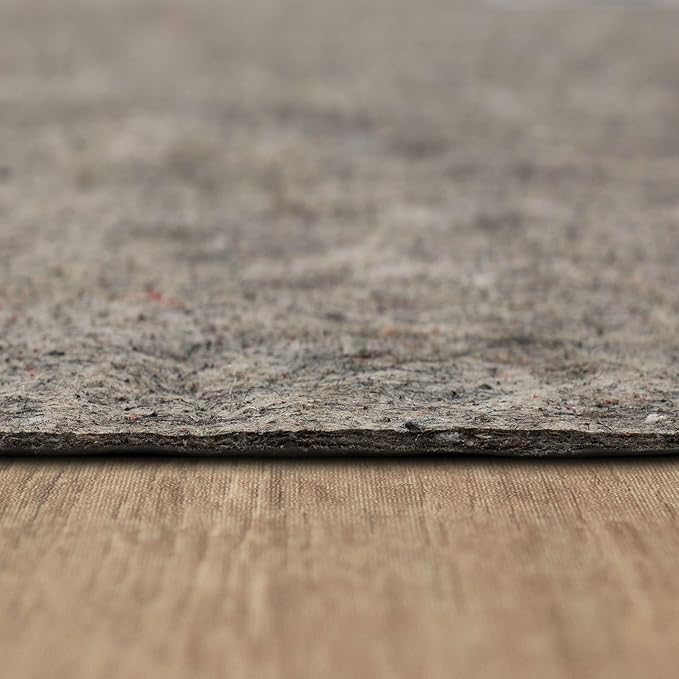 Mohawk Home Waterproof 5' x 7' Pet Friendly Non Slip Grip Rug Pad Spill Proof Reversible Felt Cushion + Rubber Gripper – Safe for All Floors