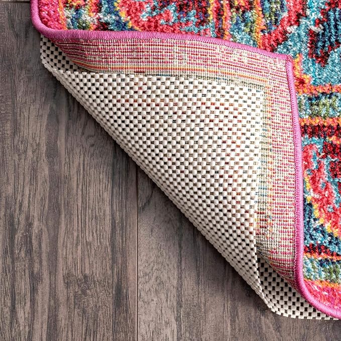 nuLOOM 12' x 15' Non-Slip Gripper Rug Pad, Cushioned for Comfort & Floor Protection, Skid Resistant Pads for Hard Floors Under Carpet Mat Cushion, Customizable Protection