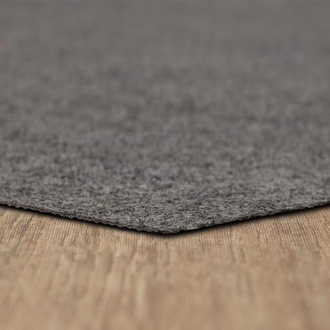 Mohawk Home 9’ x 12’ Non Slip Grip Rug Pad 1/8" Low Profile Felt Cushion + Rubber Gripper, Great for High Traffic Areas - Safe for All Floors