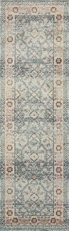 Loloi Jocelyn Collection JOC-04 Sky/Multi 4'-0" x 6'-0" .38" Thick Accent Rug