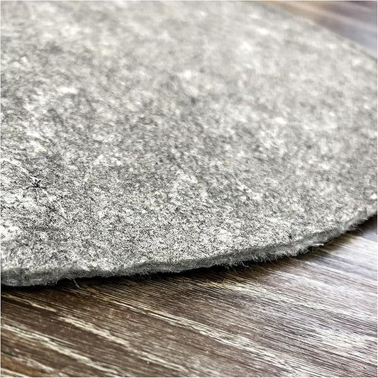 KOECKRITZ 4' Round Non-Slip Rug Pad Gripper - 1/4″ Thick Felt & Rubber Duo-Lock - Safe for All Floors & Hardwoods - Protects Floors, Keeps Rugs Flat