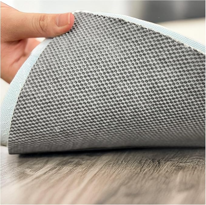 KOECKRITZ 5' x 5' Square Non-Slip Rug Pad Gripper - 1/4″ Thick Felt & Rubber Duo-Lock - Safe for All Floors & Hardwoods - Protects Floors, Keeps Rugs Flat