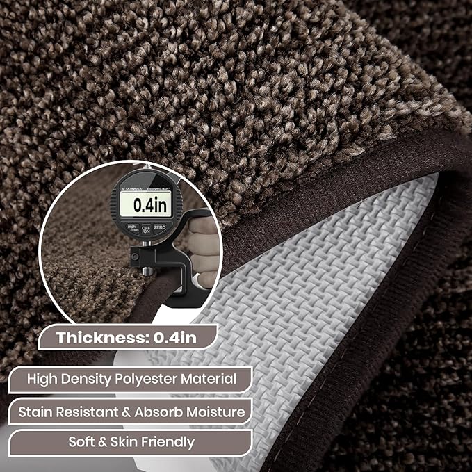 Washable Kitchen Rug 24" x 35.5" / 60cm x 90cm, Non Slip Kitchen Mat for Floor, Absorbent Indoor Throw Rug for Laundry, Bathroom, Bedroom, Door