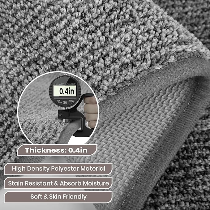 Washable Kitchen Rug 24" x 70" / 60cm x 180cm, Non Slip Kitchen Mat for Floor, Absorbent Indoor Entryway Runner Rug for Laundry, Bathroom, Bedroom (Roll Packing)