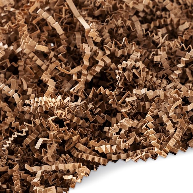 FRiLLZ by DECOfill™ Crinkle Cut Paper Filler for Gift Baskets – Kraft Shredded Paper, Eco-Friendly Basket Filler for Packaging, Summer Crafts, Parties, Birthdays, Weddings, and More (2 LB, Made from US Materials)