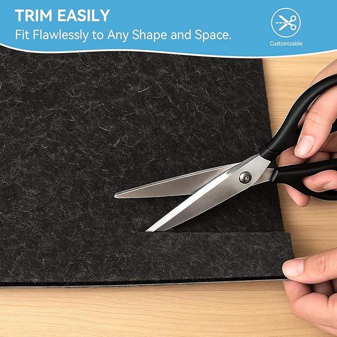 Warmstar 6x9 FT Non Slip Rug Pad,100% Waterproof Felt Rug Pad for Hardwood Floors,1/8” Thick Soft Carpet Pad with Natural Rubber Backing, Secure Grip & Floor Protection