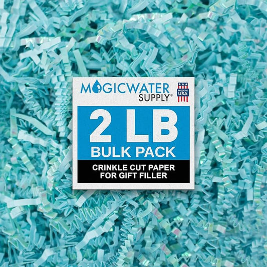 MagicWater Crinkle Cut Paper for Gift Baskets - 2LB - Diamond Pastel - Perfect for Shredded Paper Filler, Basket Filler, Gift Boxes, Bridesmaid Gifts, Christmas Stuffers & More – For for All Occasions