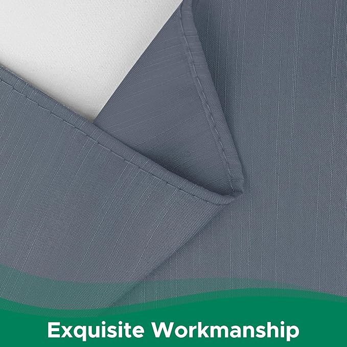 Biscaynebay Wrap Around Bed Skirts for Twin & Twin XL Beds Short Drop of 12", Dark Grey Adjustable Elastic Dust Ruffles Easy Fit Wrinkle Resistant Silky Luxurious Fabric Machine Washable