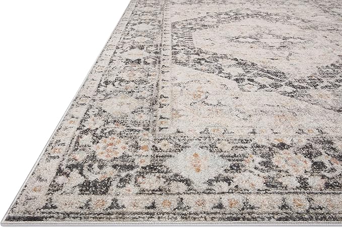 Loloi Monroe Collection MON-01 Charcoal/Multi 2'-6" x 5'-9" Accent Rug