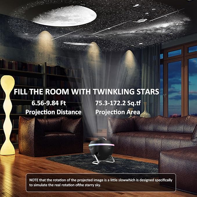 Star Projector,Galaxy Projector for Bedroom,Planetarium Space Ceiling Starry Sky Night Light with 13 Galaxy Discs,Meteor & Lighting Effects,Sky Light for Kids Adults Party Home Decor,Christmas Gift