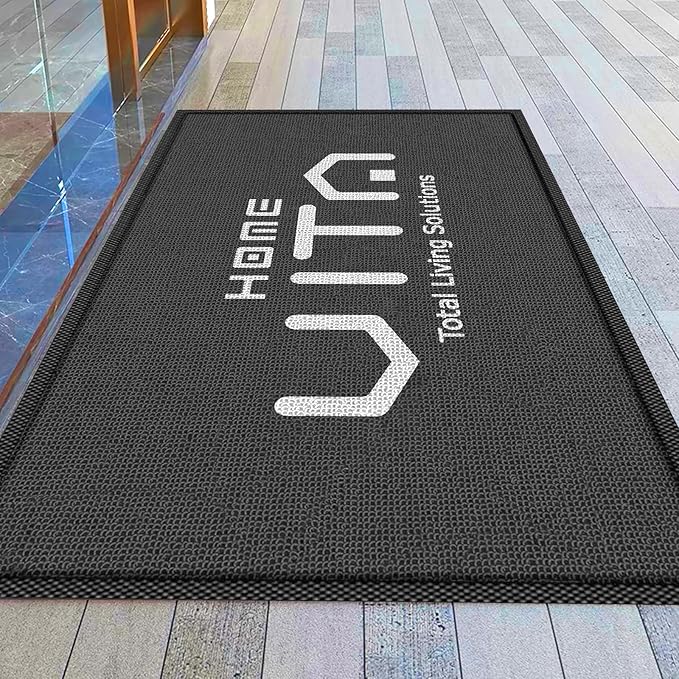 YDBDoormat Custom Commercial Floor Mat with Any Logo Size Color Entryway Rug Welcome Doormat Entrance Carpet for Business Indoor/Outdoor Non-Slip Washable Durable Wear Resistance