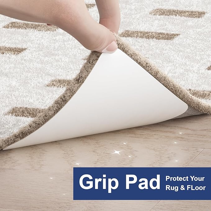 Home Techpro Double Sided Rug Pad Gripper for Hardwood Floors No Damage, New Materials to Non Slip Rug Pads, Under Rug Carpet Tape : Keep Your Rug in Place & Make Corner Flat