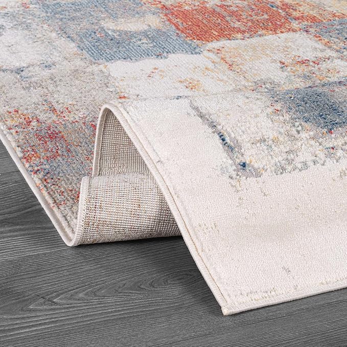 Beverly Rug Modern Abstract Entry Rug 2x3 Luxury Ultra Soft Vintage Indoor Area Rugs for Living Room Stain Resistant Non Shedding Indoor Carpet Alfombras para Salas Modernas (2 x 3 Multi)