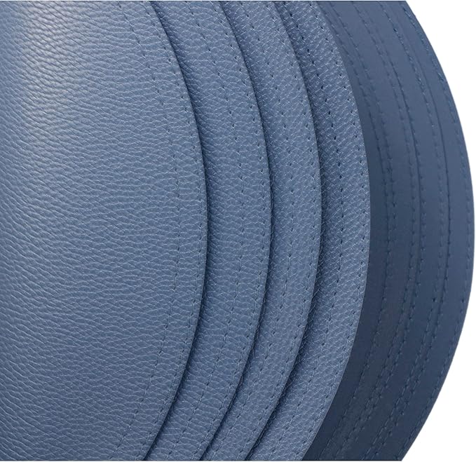 Jovono Faux Leather Round Placemats and Coasters, Coffee Mats Kitchen Table Mats, Set of 4 Waterproof Place Mat, Easy to Clean for Kitchen Dining Round Table