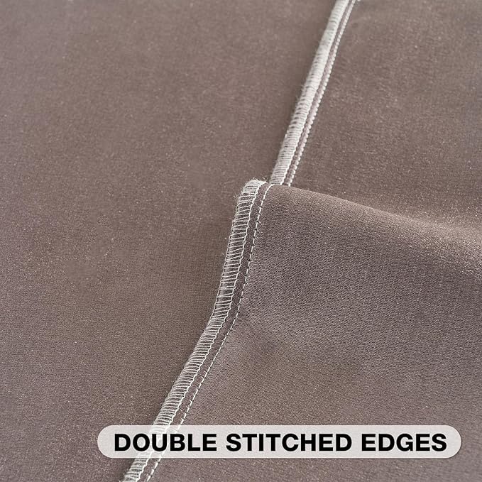 FUTEI Light Grey Chenille Decorative Throw Pillow Covers 22x22 Inch Set of 2,Soft Crushed Striped Texture Cushion Case,Modern Home Decor for Couch Bed Living Room