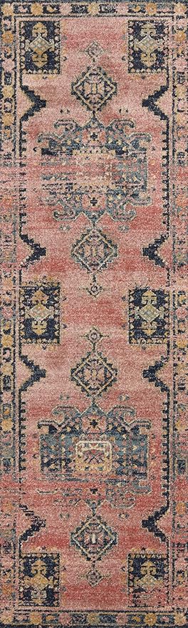 Loloi Jocelyn Collection JOC-06 Rose/Rose 4'-0" x 6'-0" .38" Thick Accent Rug