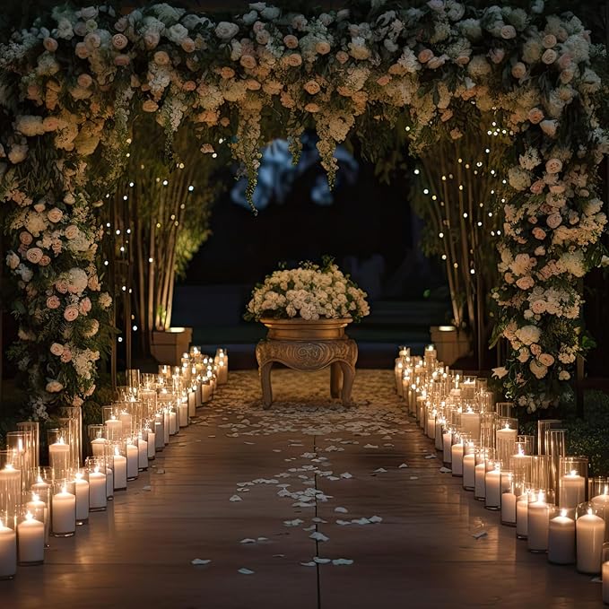 6 Pcs Cylinder Vases Set for Centerpieces, 6/8/10 Inch Tall Clear Glass Vase, Hurricane Floating Candle Holder for Wedding Table Decor, 2.5''/2.7''/3.3''' Diameter (3.3'' X 5.9'',7.9'',9.8'')